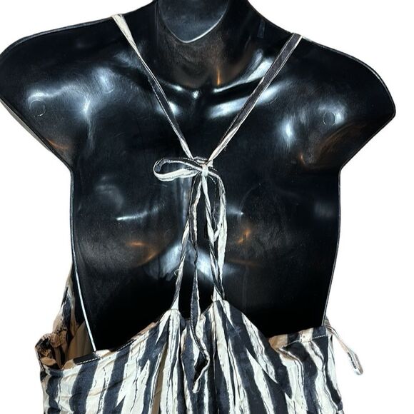 Vero moda cream and black striped tank maxi dress new whimsigoth fairy grunge - Picture 5 of 8